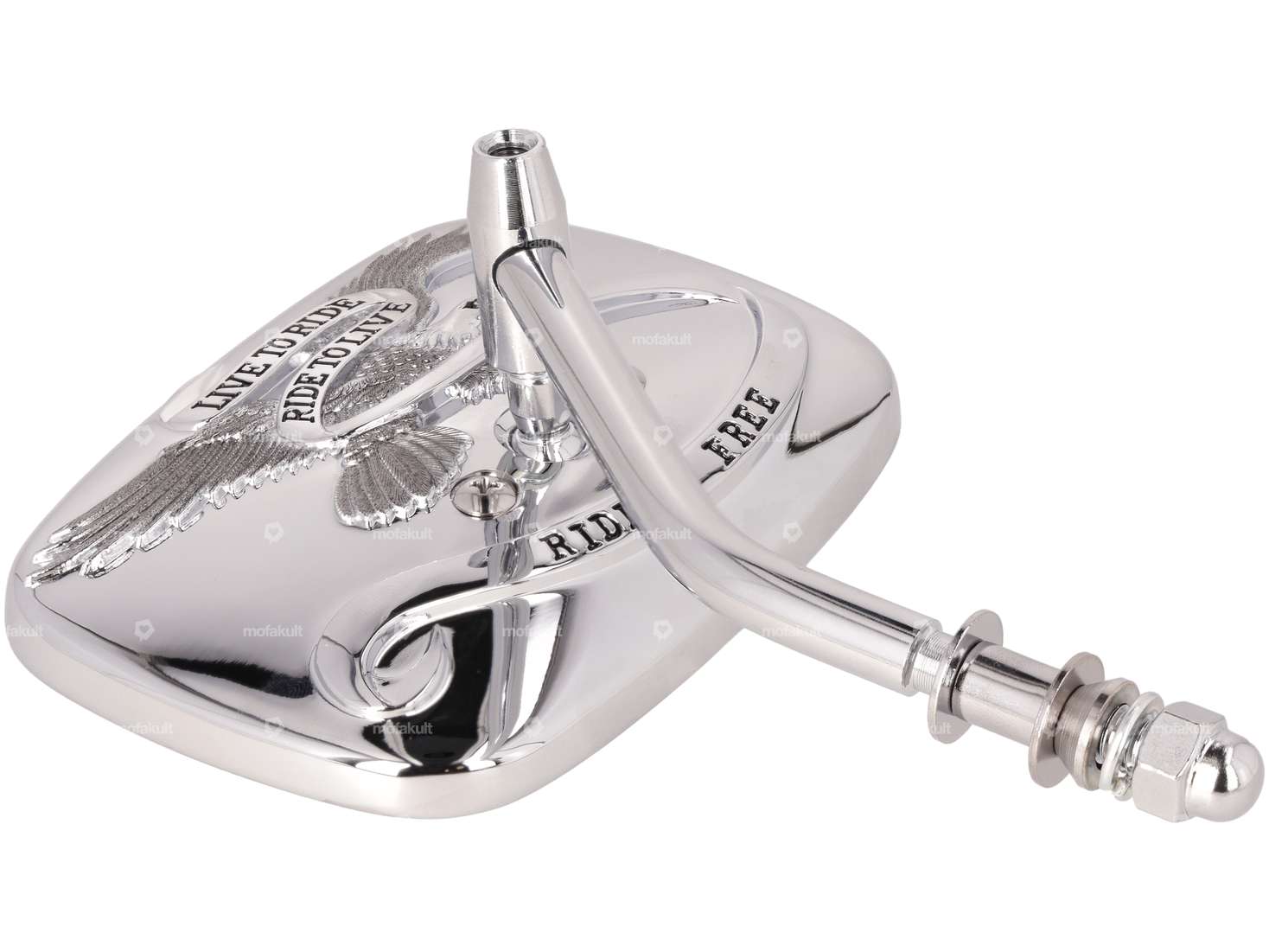 Miroir "Adler" carré chrome Carousel Image 3