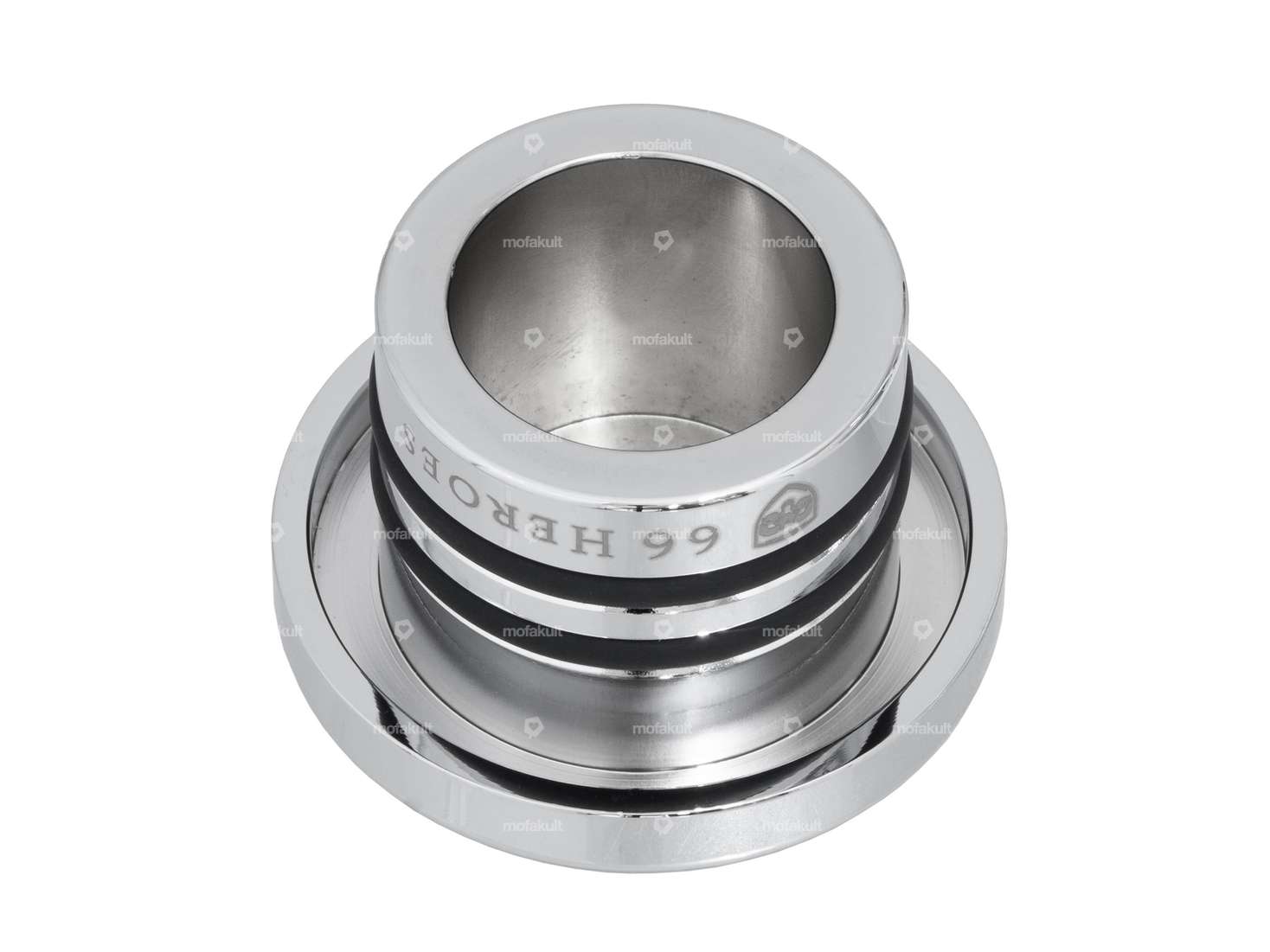 66HEROES Bouchon de réservoir rond chromé | Zündapp Belmondo Carousel Image 2