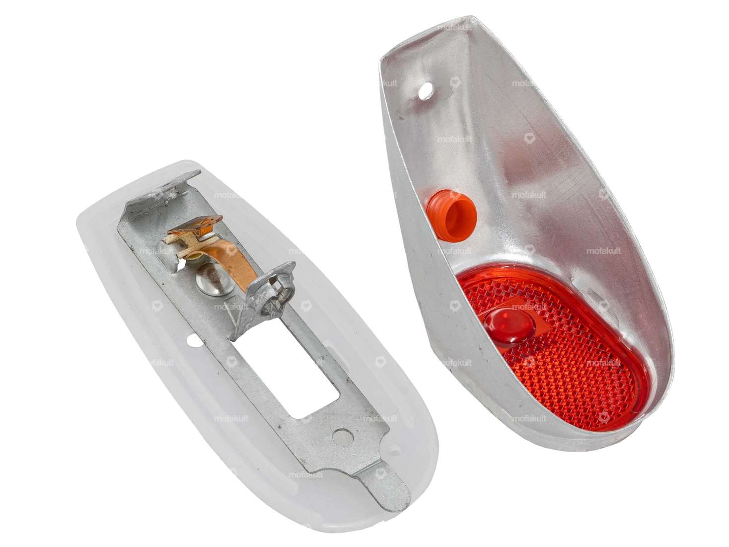 Feu arrière Spanninga aluminium nu Carousel Image 3