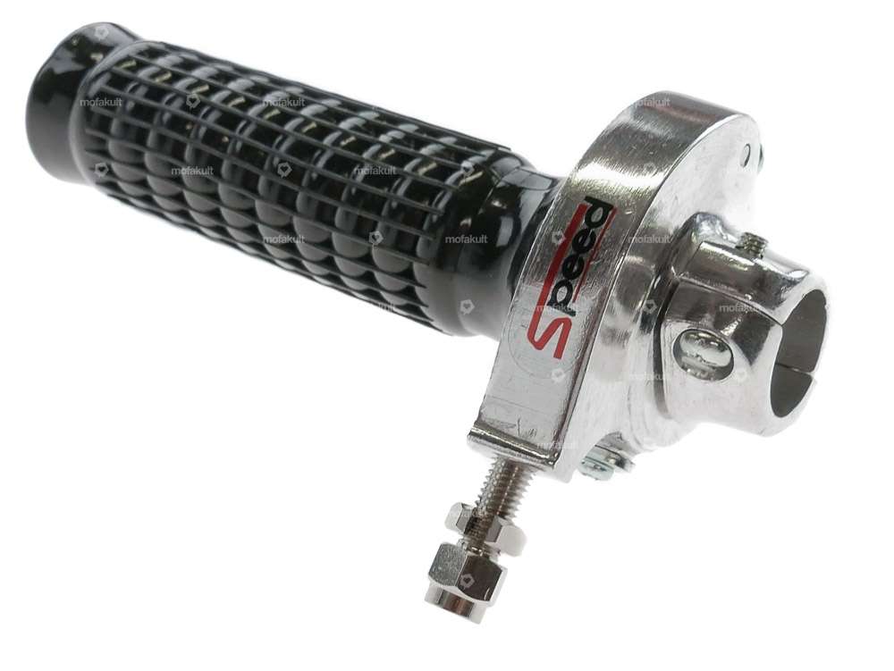 Poignée de gaz courte chrome Carousel Image 3