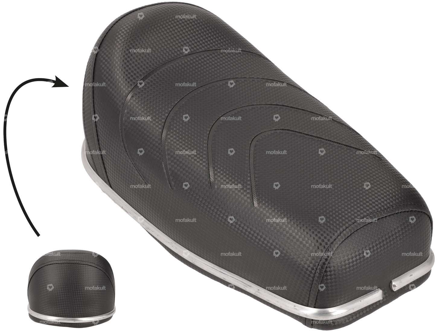 Banc en carbone avec baguette en aluminium Carousel Image 1