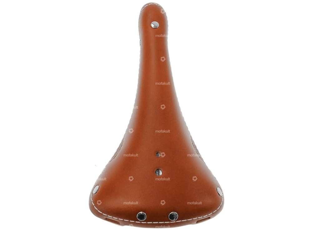 Selle cuir vintage marron clair Carousel Image 3