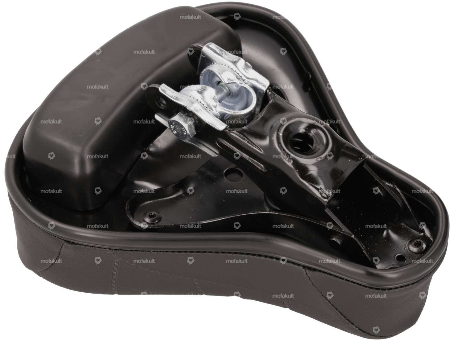 selle à suspension "PUCH" basse avec boîte à outils noire (qualité 1A) Carousel Image 3