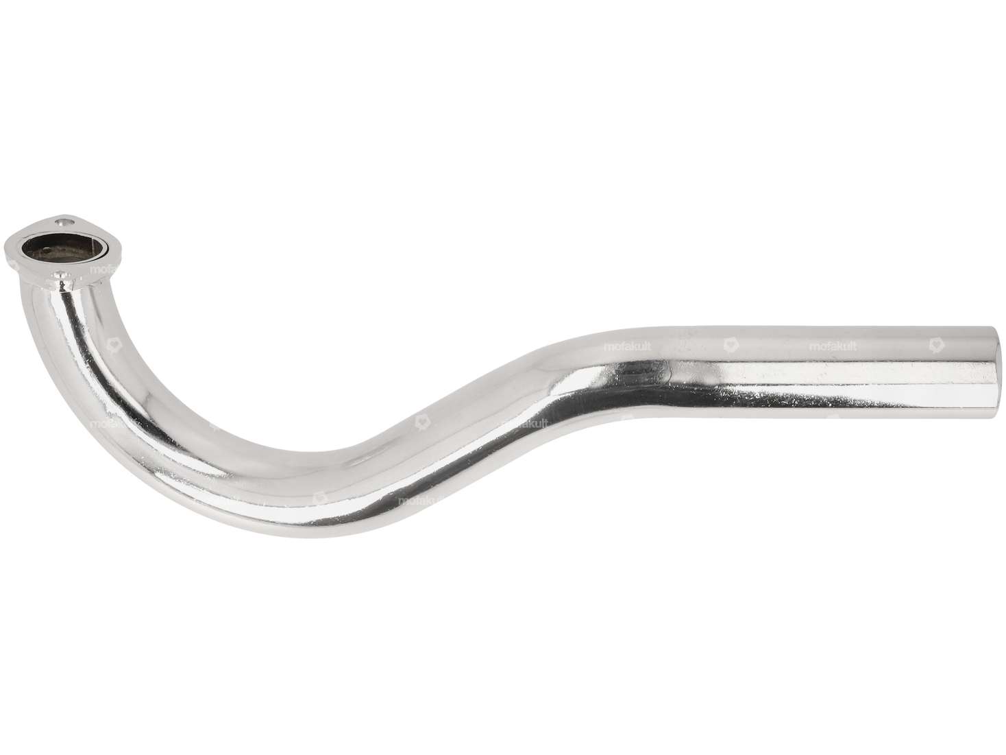 Auspuffkrümmer 28 mm Chrom | Puch Maxi S, N / X30 Sport Carousel Image 1