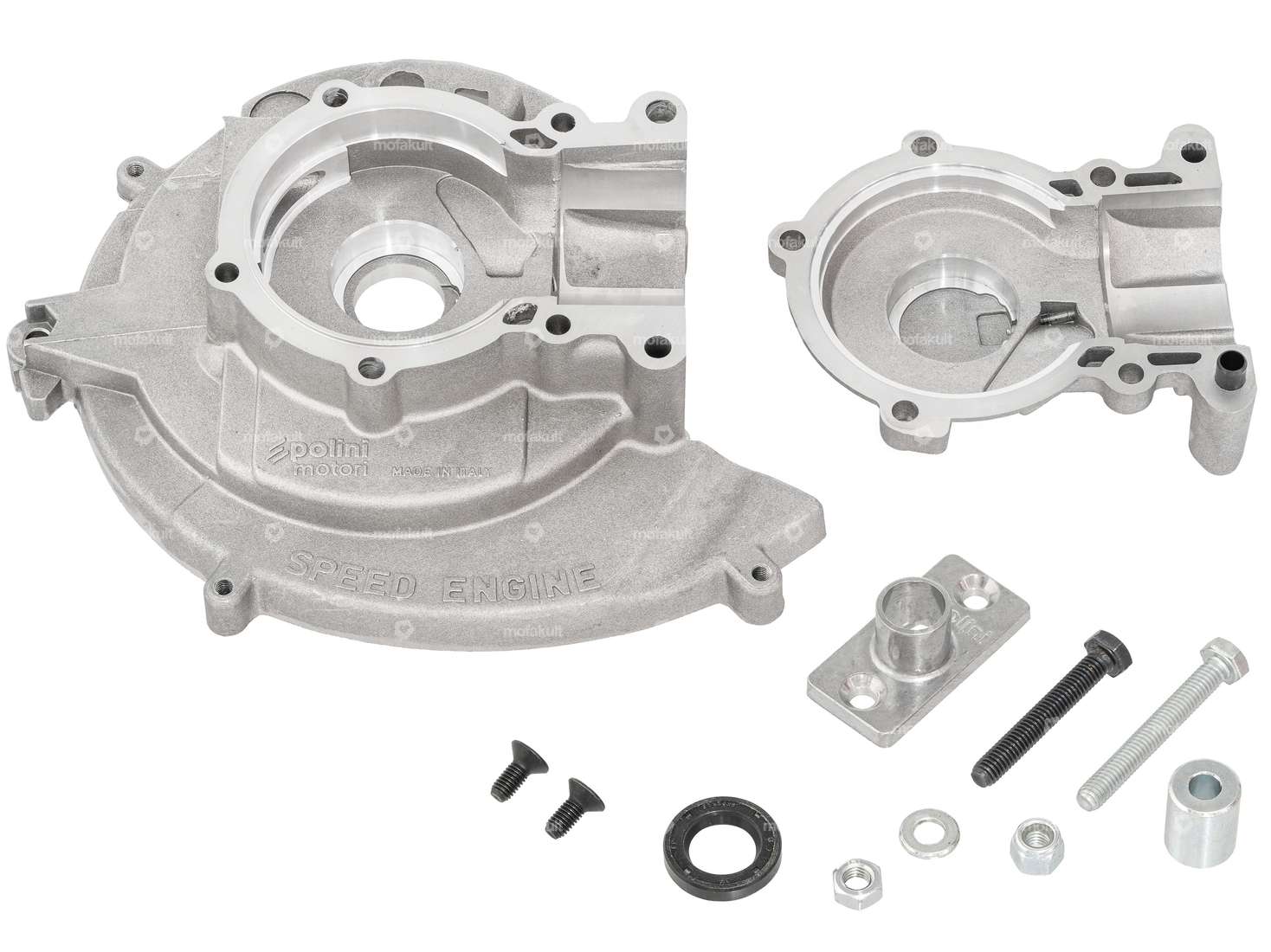 Polini Speed Engine Motorgehäuse Unterbrecherzündung | Piaggio Ciao, SI, Bravo, Boxer Carousel Image 1