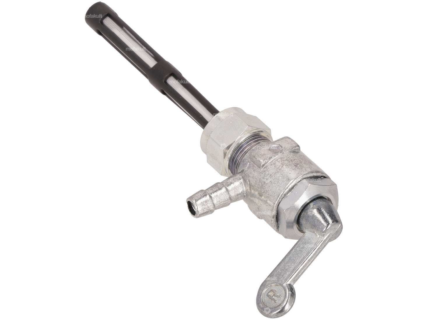 Robinet d'essence horizontal M12x1 (avec écrou-raccord) sortant par le bas Carousel Image 2