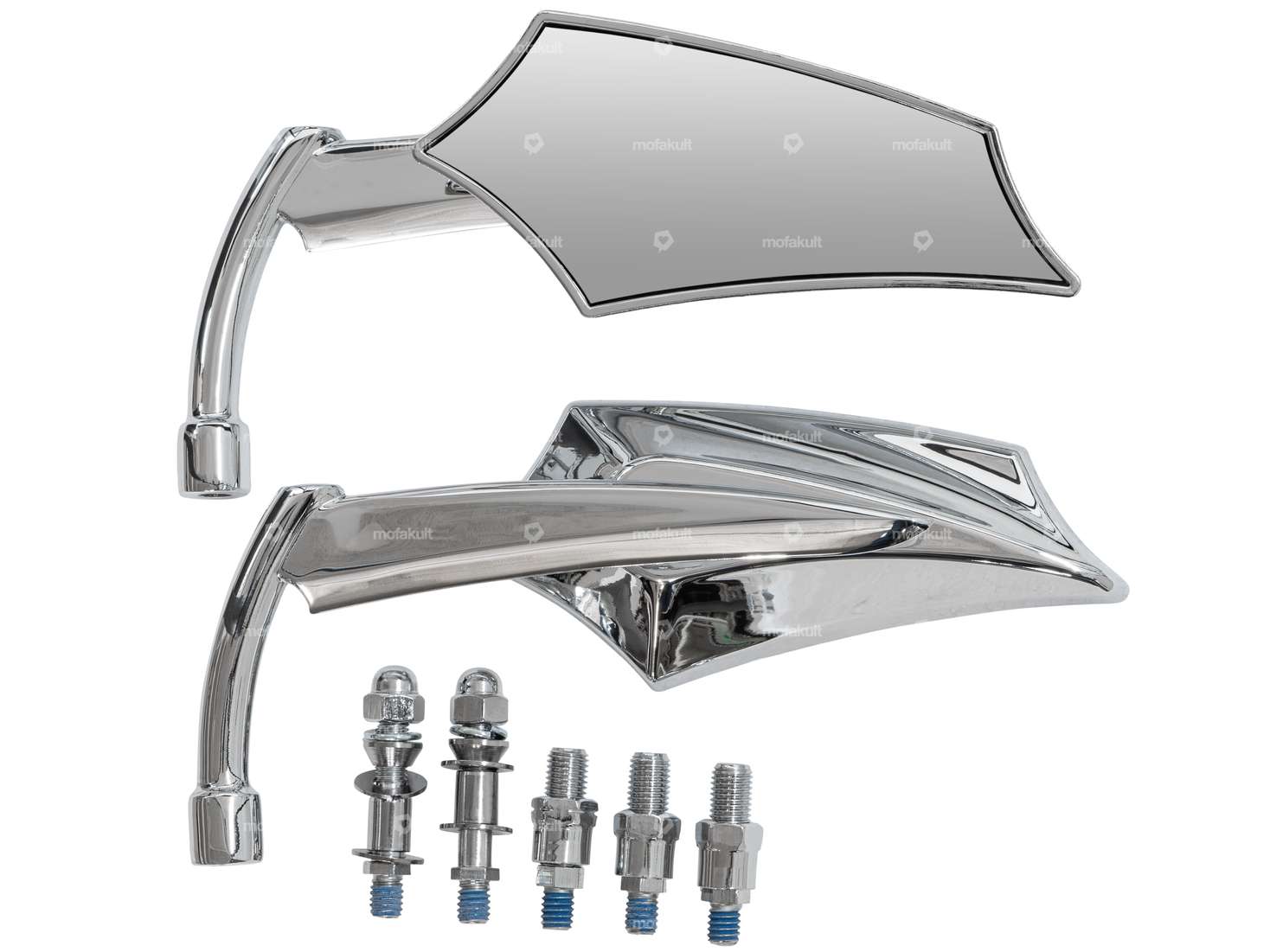 Set Spiegel «Future» links & rechts Chrom Carousel Image 1