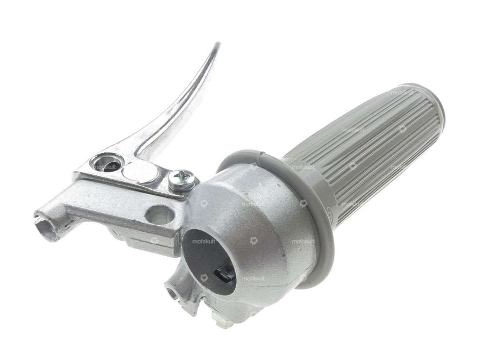 Poignée de gaz en fonte, pointue, grise Carousel Image 2