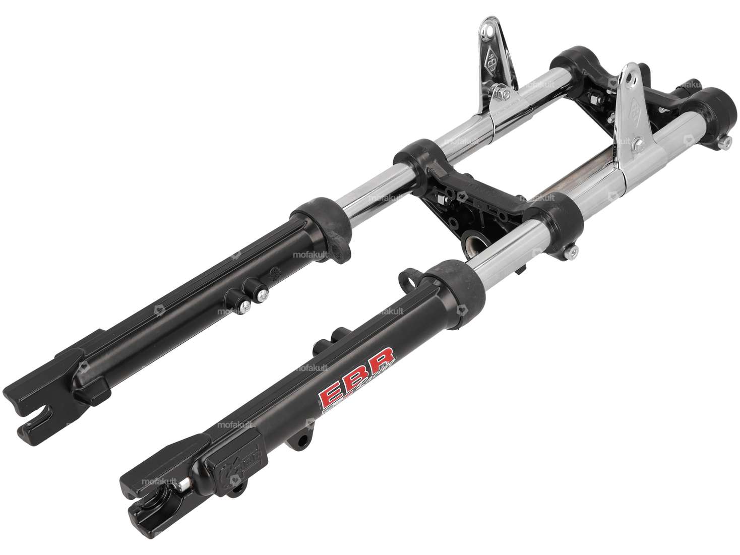 EBR Gabel hydraulisch verstärkt schwarz (mit Laschen für Scheibenbremse) | Piaggio Ciao Carousel Image 1