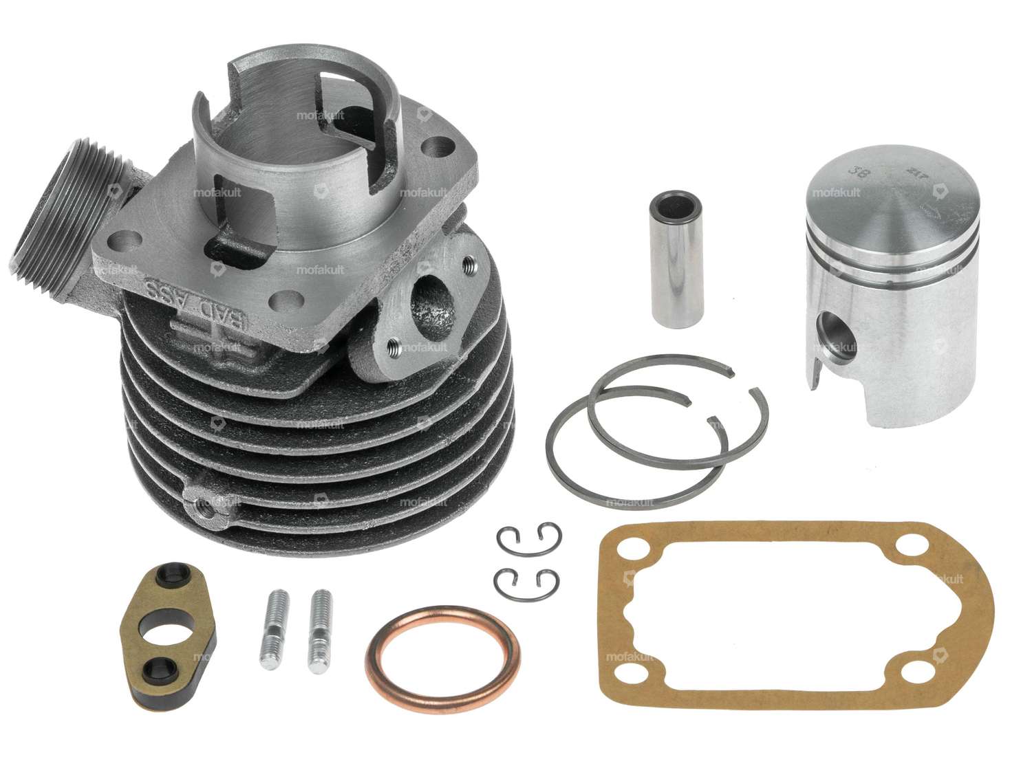 BAD ASS Kit de cylindres 38 mm à commande par fente | Sachs 50/2 (CH) Carousel Image 1