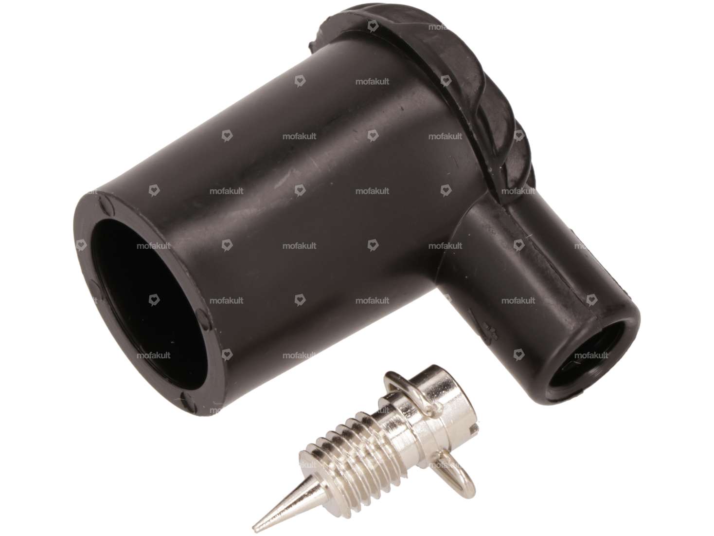 Fiche de bougie d'allumage rainurée avec broche de serrage / non antiparasitée Carousel Image 1