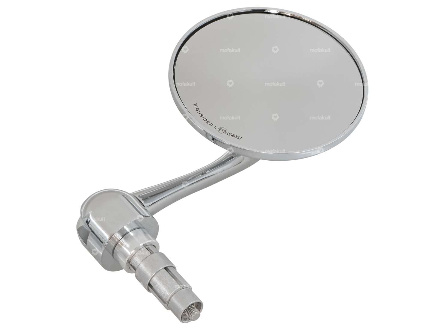 Rétroviseur HIGHSIDER "Classic" en aluminium, version enfichable chromée Carousel Image 2