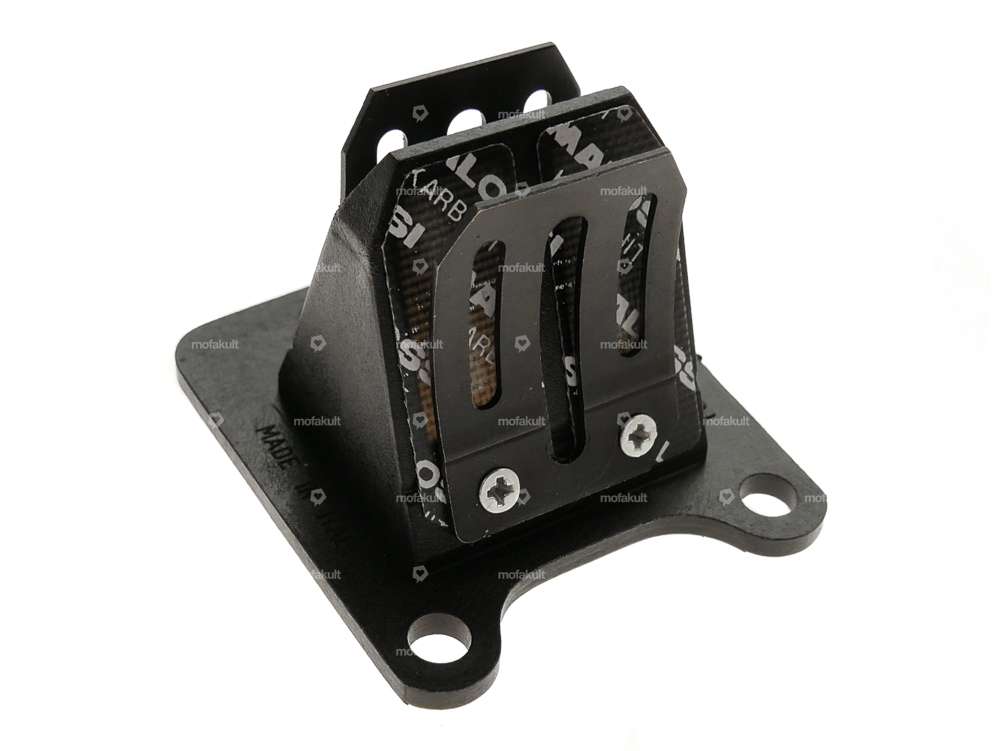 Malossi Insert à 4 membranes rabattables carbonite Puch / Peugeot 103 / 104 / 105 Carousel Image 2