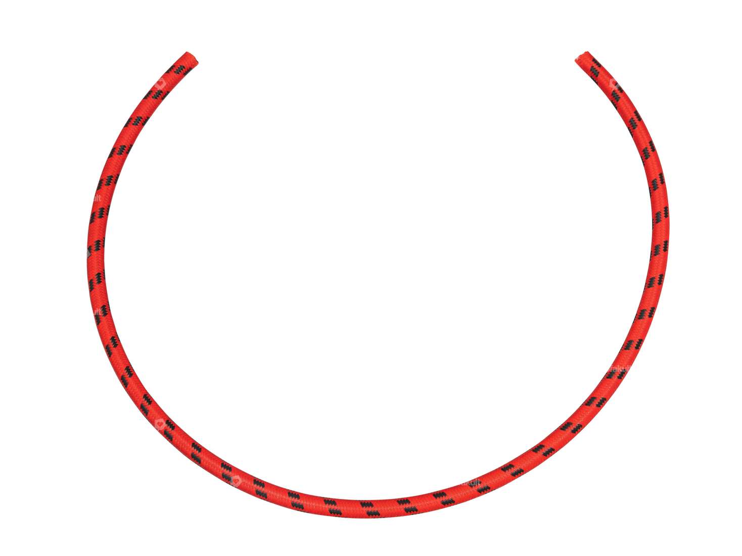 Câble d'allumage Ø 7 x 500 mm textile rouge / noir Carousel Image 1