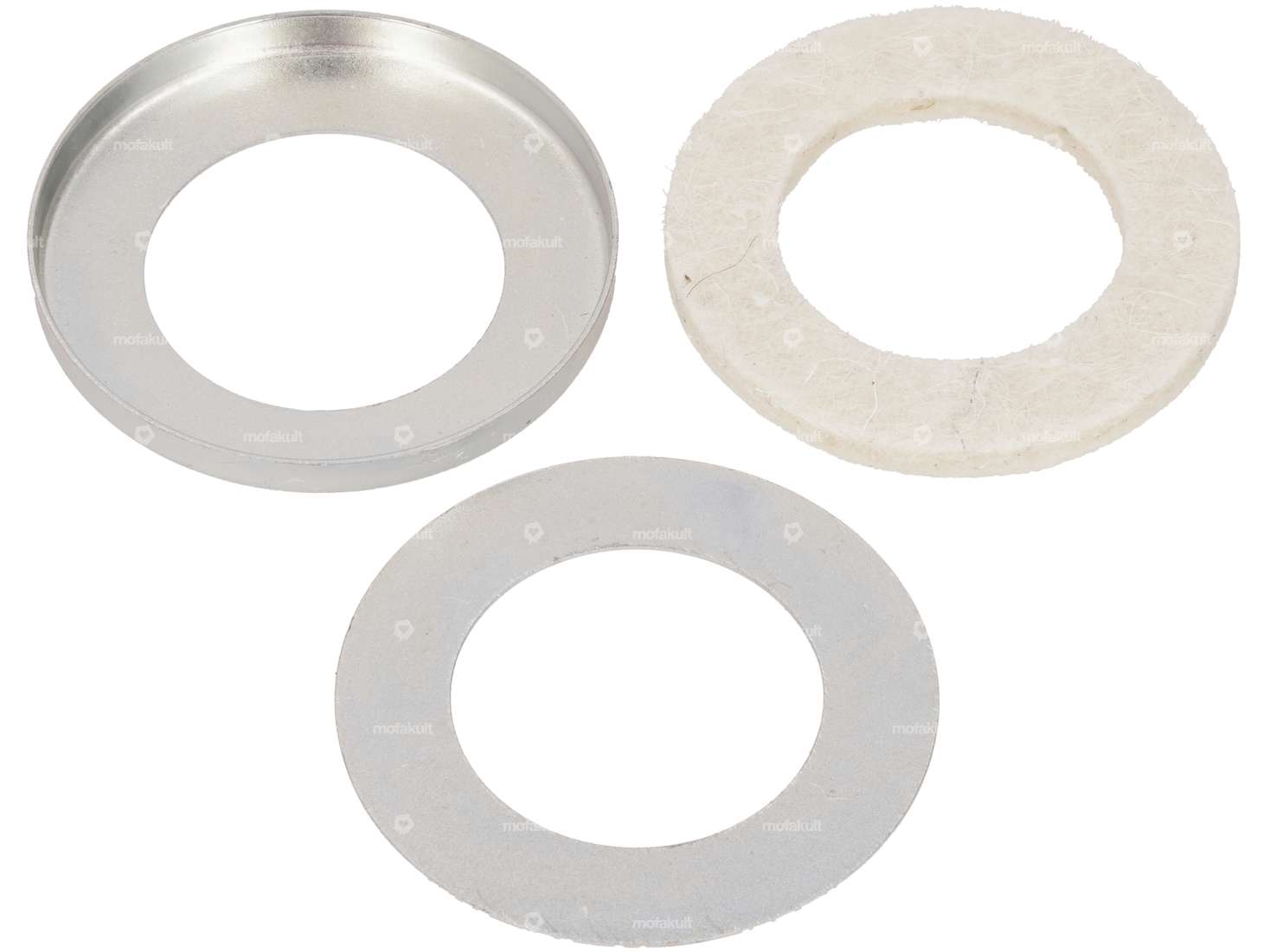 Staubring Radlager Ø 40 / 24.5 mm (mit Filz) vernickelt Carousel Image 1