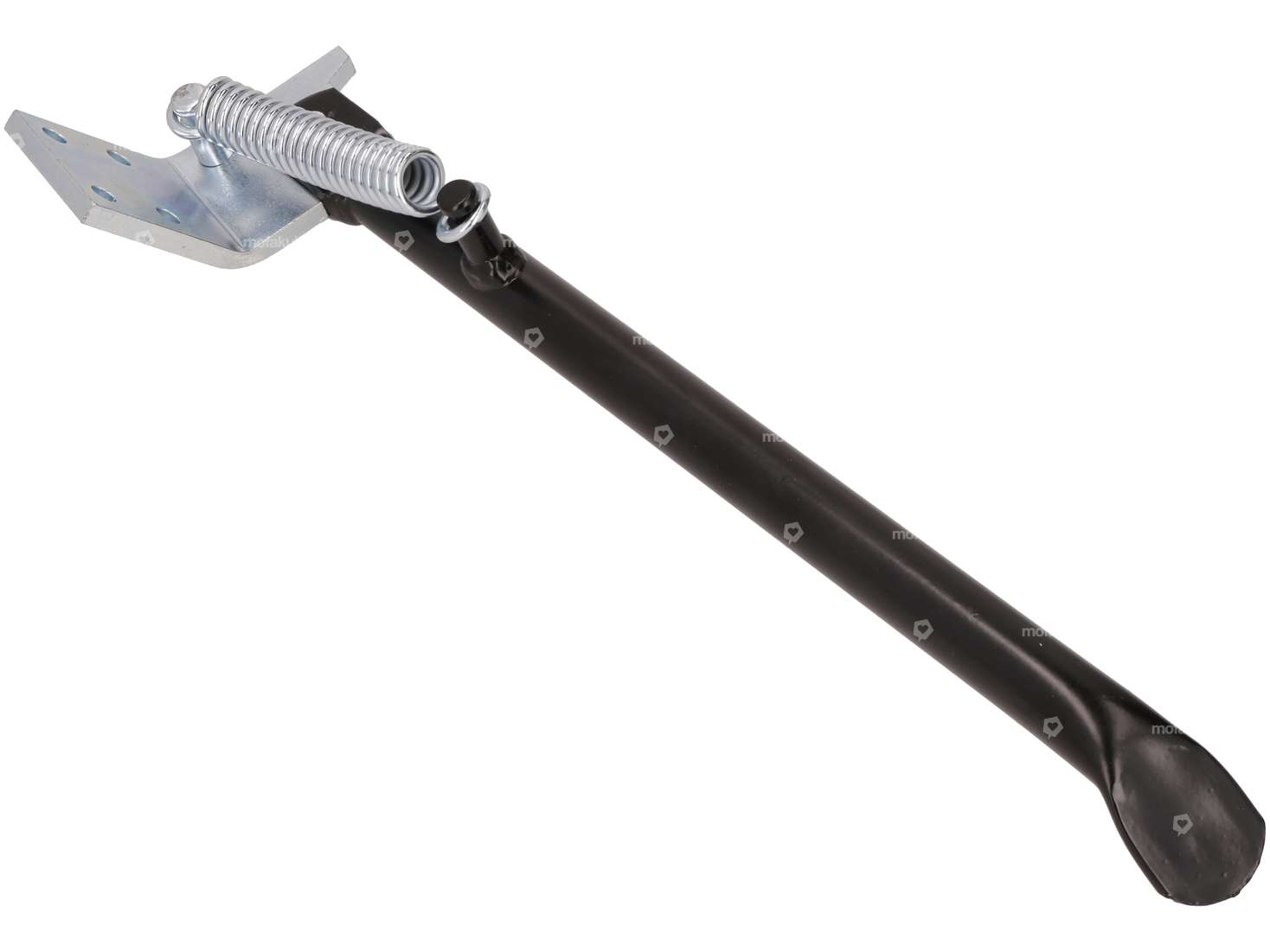 Seitenständer links eckige Befestigung 32 cm schwarz Carousel Image 2