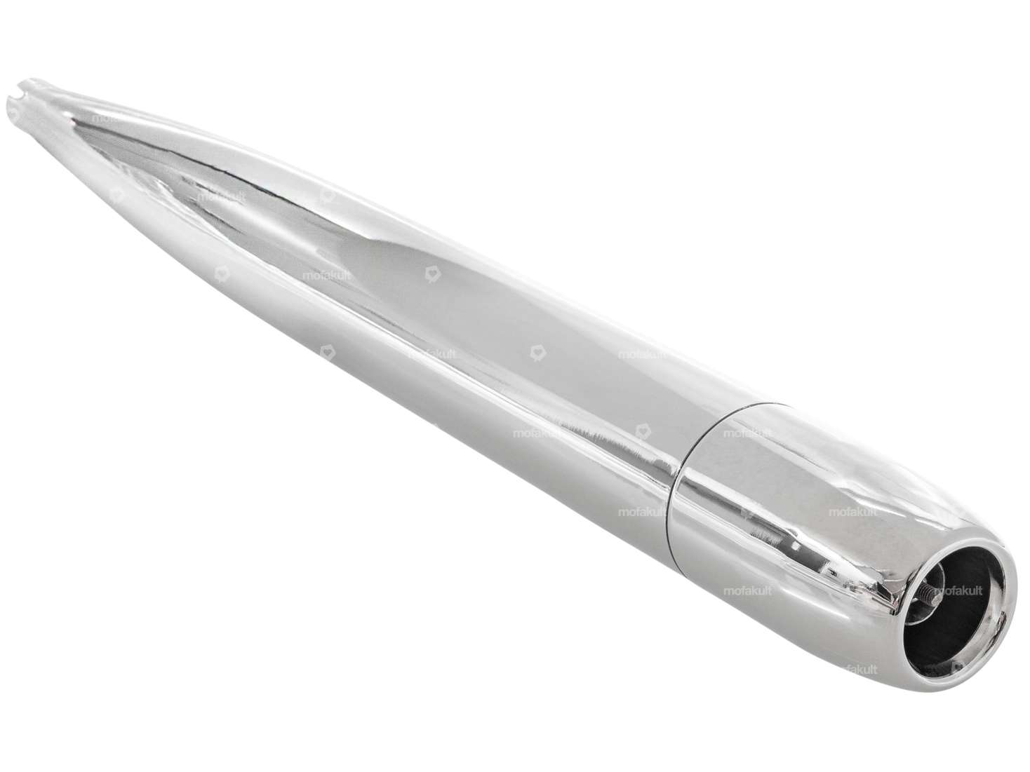 swiing® ingenious Zigarre Ø 28 / 70 mm Chrom (Reso-Auspuff) getarnt | Puch Maxi S, N Carousel Image 2