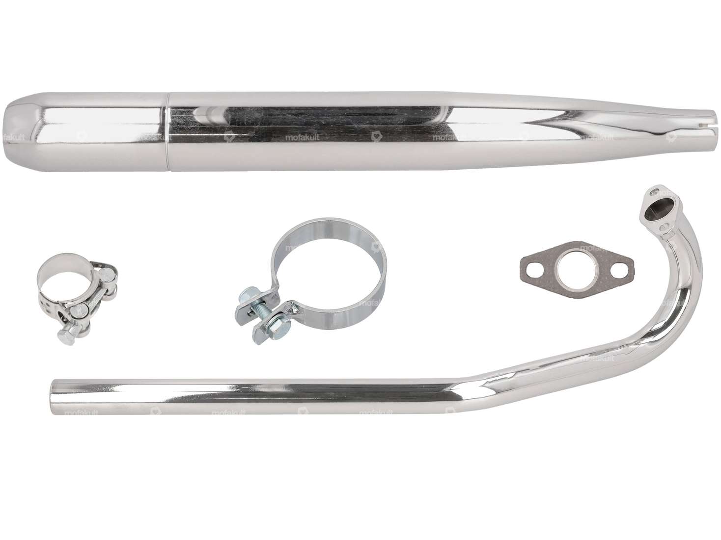 GPO exhaust cigar Ø 28 / 60 mm chrome | Sachs 503 ADV Carousel Image 1