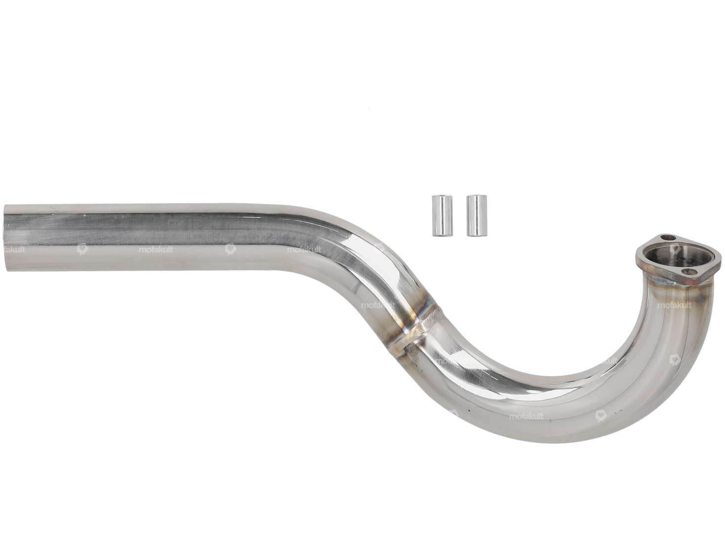 BAD ASS Auspuffkrümmer 32 mm Chrom | Puch E50, Z50 Carousel Image 1