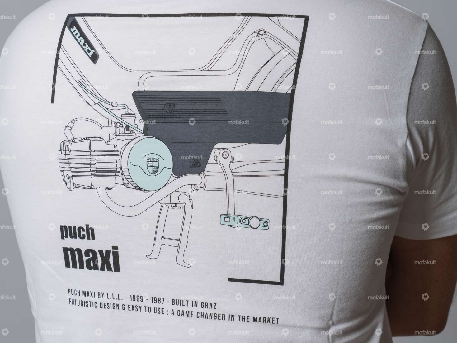 KULTWEAR T-Shirt "Puch" white Carousel Image 3