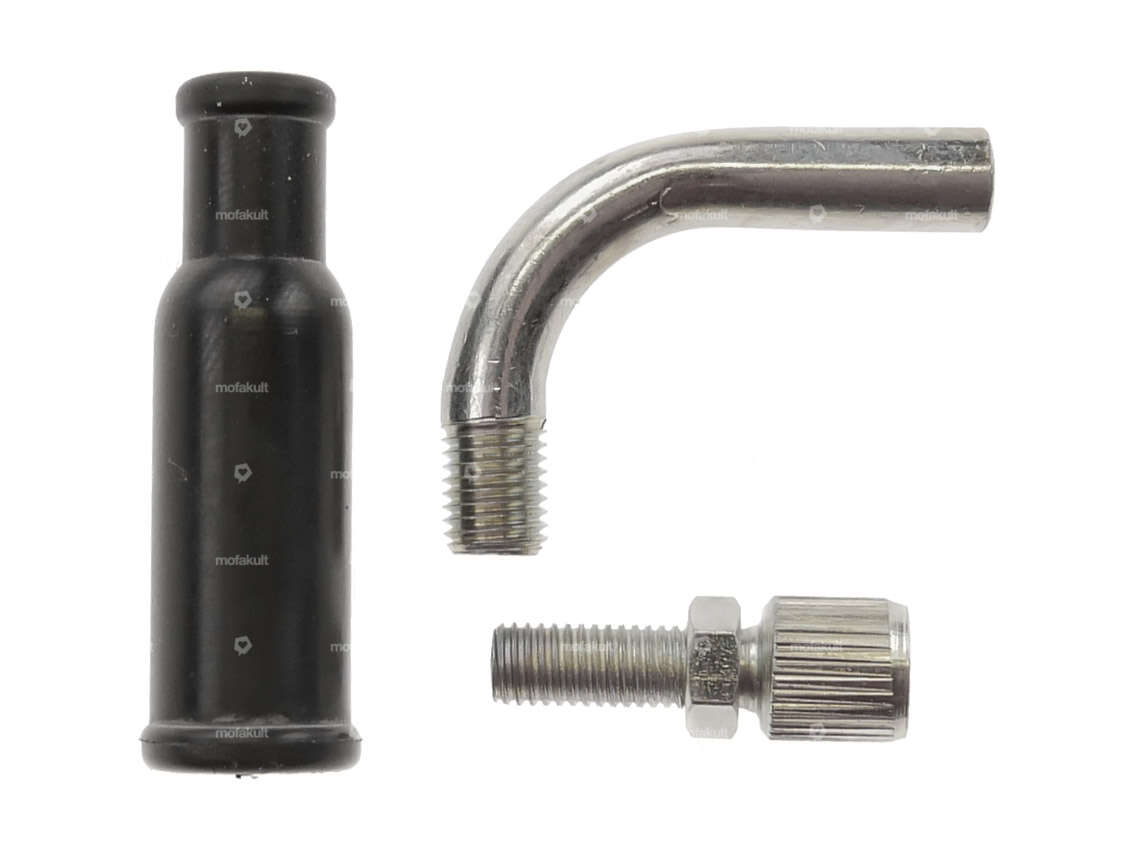 Dell'Orto 90° Vergaser-Rohrbogen-Set M6x0.75 Carousel Image 1