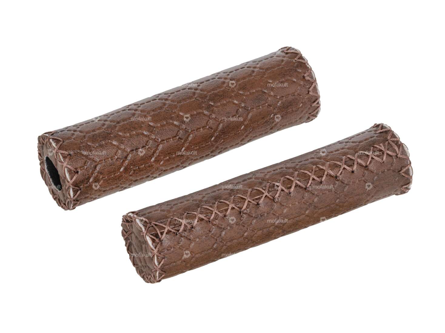 poignées en similicuir britannique marron Carousel Image 1