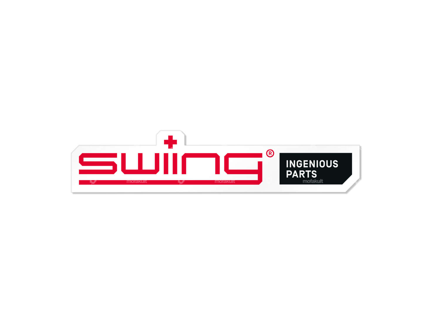 Autocollant "swiing® ingenious parts" 90 x 19 mm Carousel Image 1