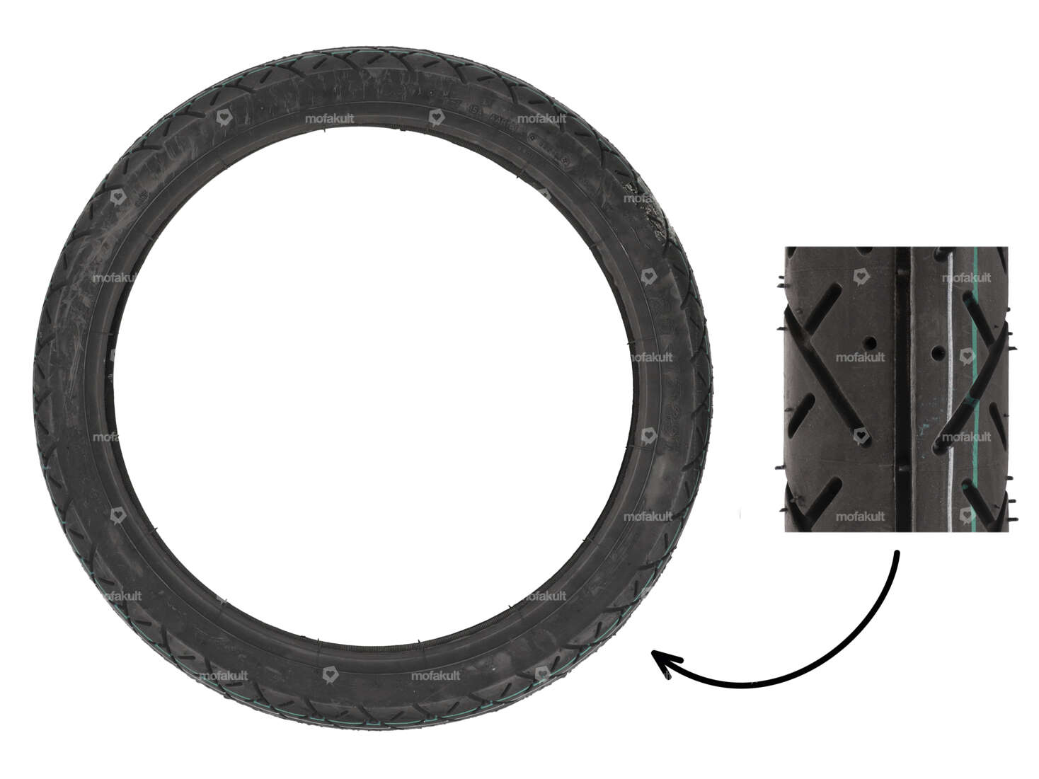 Pneu VeeRubber 2.25 x 17" VRM099 (V099) Semi-Slick Carousel Image 1