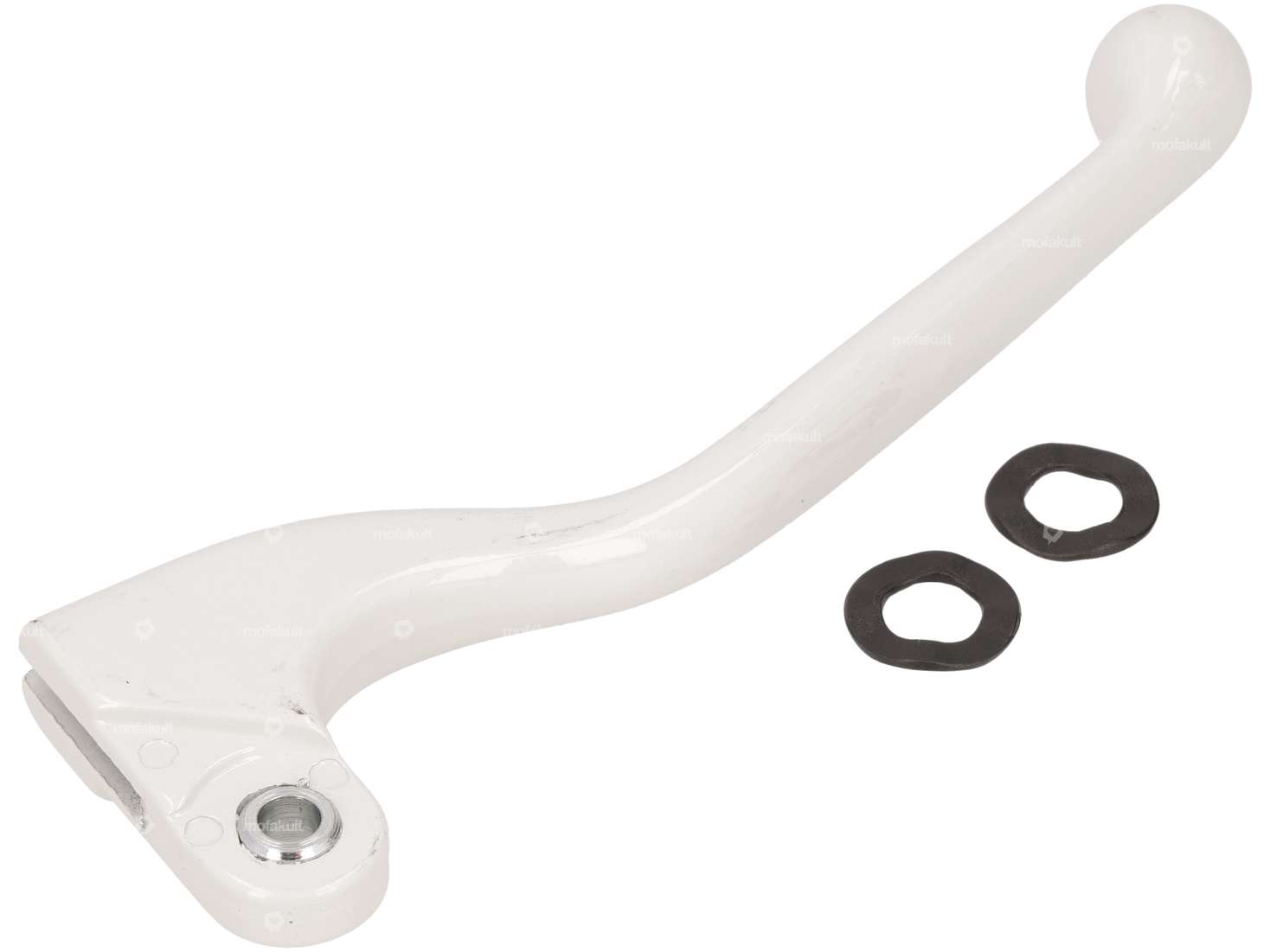 Domino brake lever right short aluminum white NOS Carousel Image 2