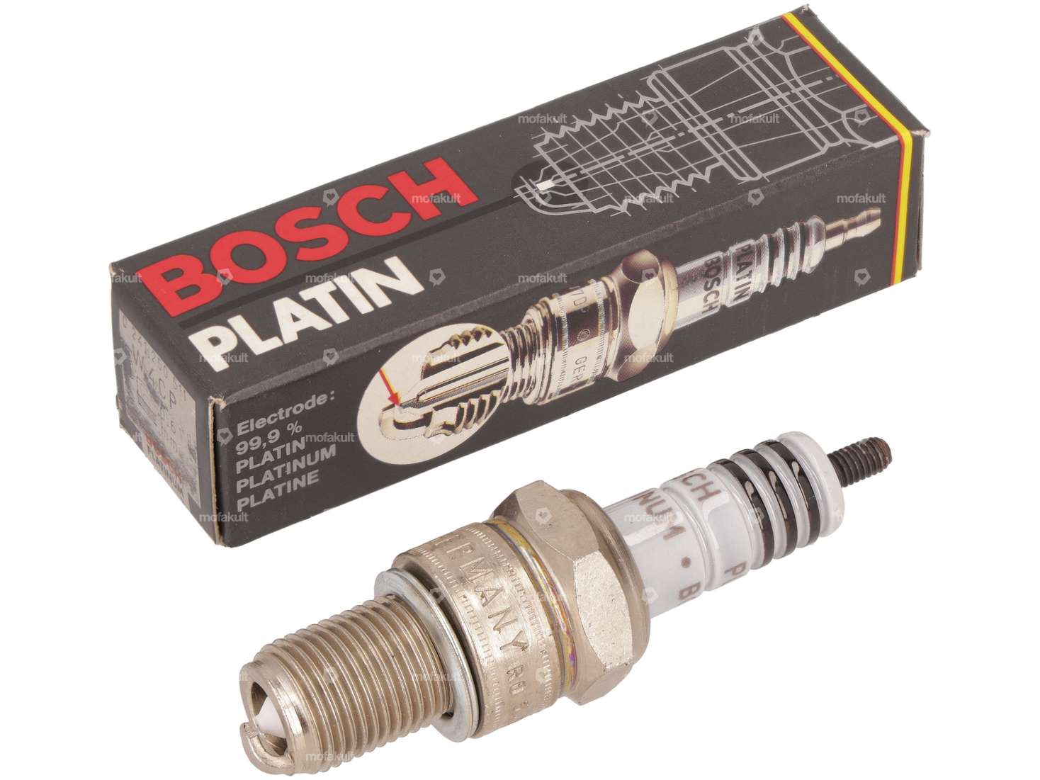 Bosch W4CP Platinum Zündkerze Langgewinde NOS Carousel Image 1