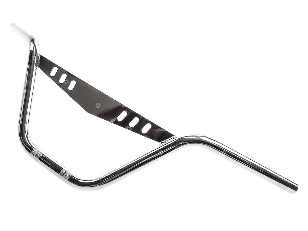 Handlebar fork plate 20 cm curved with chrome plate Carousel Image 2