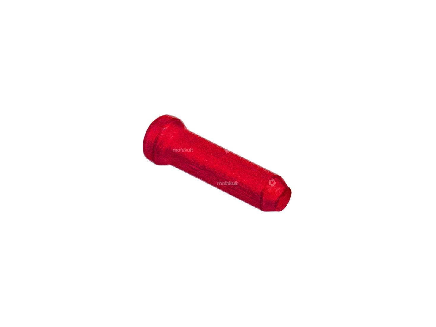 Alligator end piece for inner cable aluminum red (per piece) Carousel Image 2