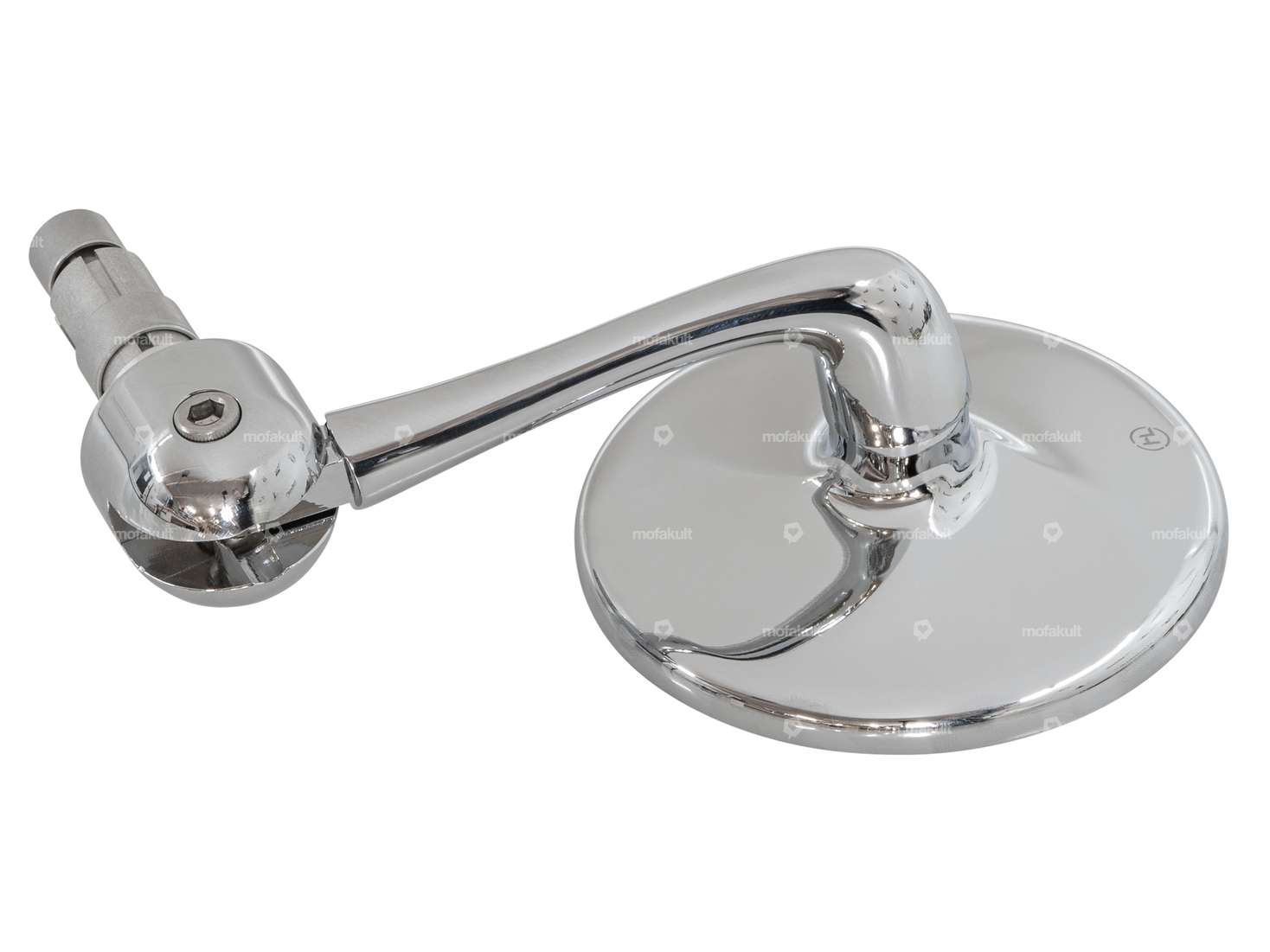 Rétroviseur HIGHSIDER "Classic" en aluminium, version enfichable chromée Carousel Image 3