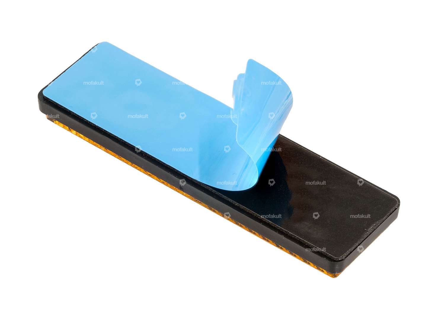 Réflecteur autocollant carré orange Carousel Image 2