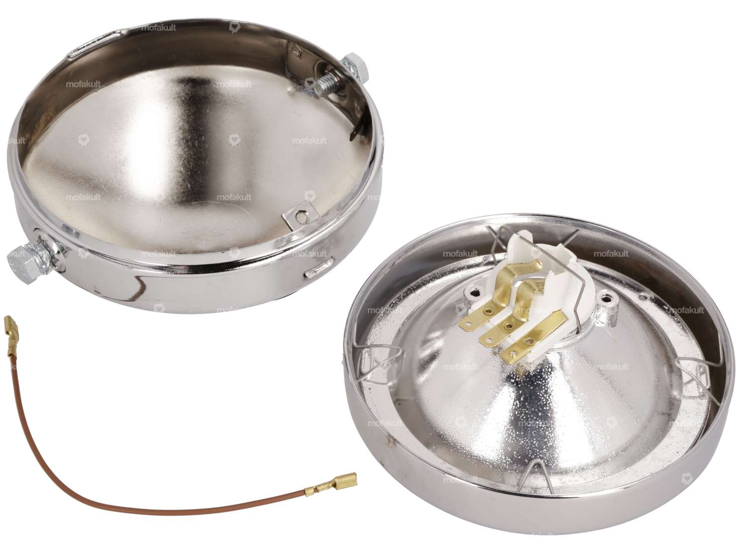 Phare GUIA rond Ø 14 cm chromé (spoiler) Carousel Image 3