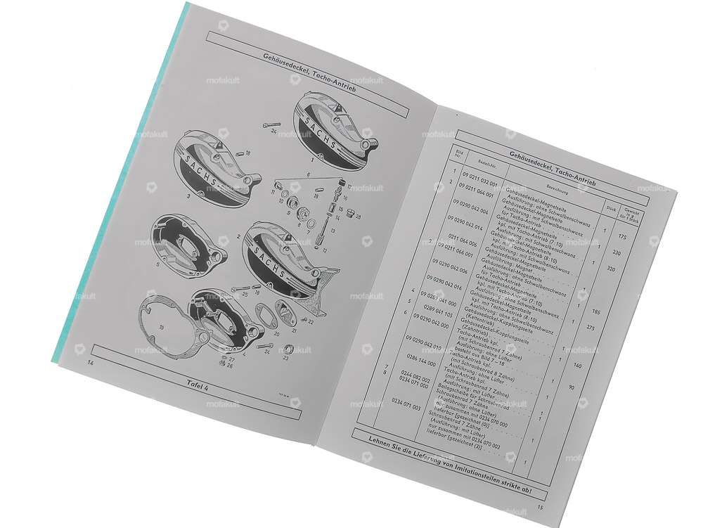 Spare parts list | Sachs 50/2, 50/2M engine Carousel Image 3