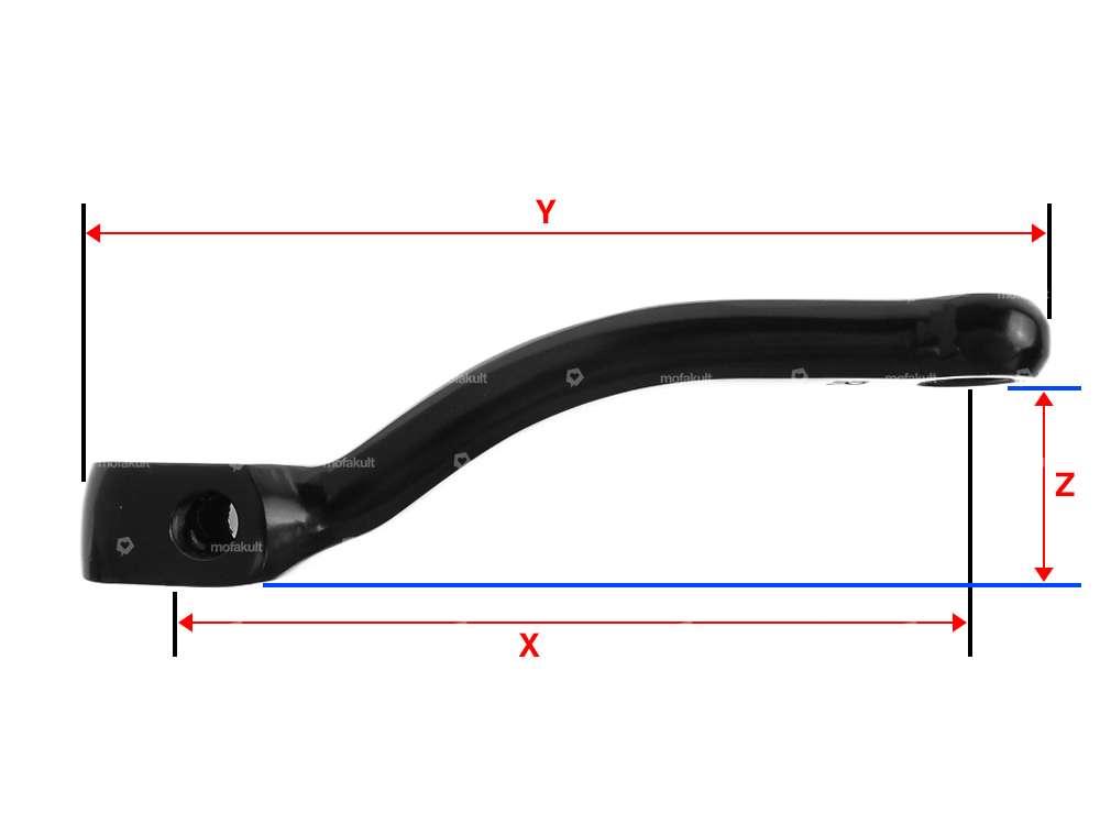 Pédalier GPO noir 148 mm paire Carousel Image 2