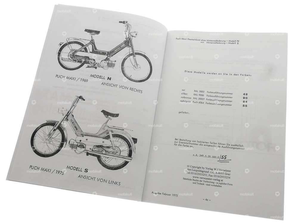 Spare parts catalog | Puch Maxi S, N (DE) Carousel Image 2