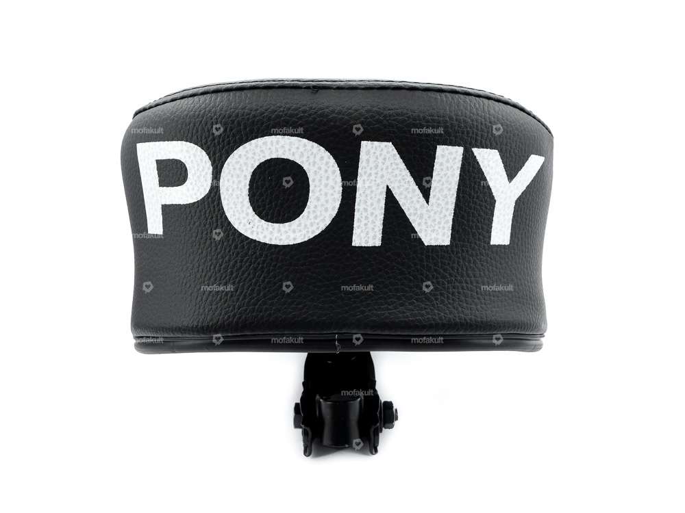 Sattel «PONY» Schriftzug schwarz Carousel Image 4