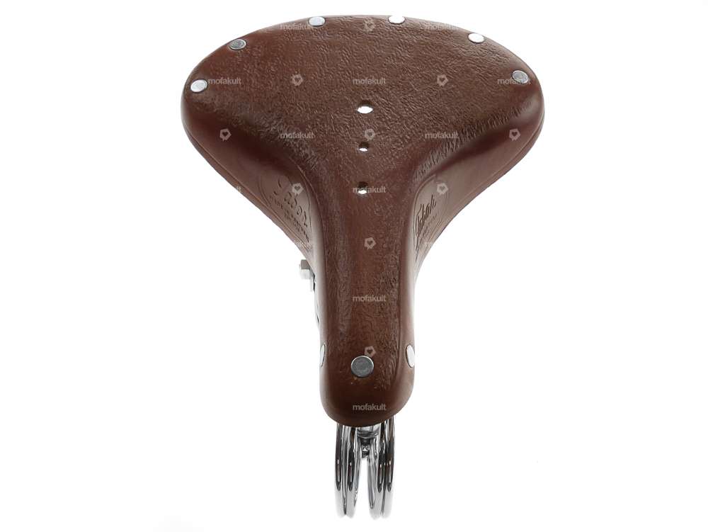 Selle Tabor en cuir avec ressort en forme de tonneau, marron Carousel Image 5