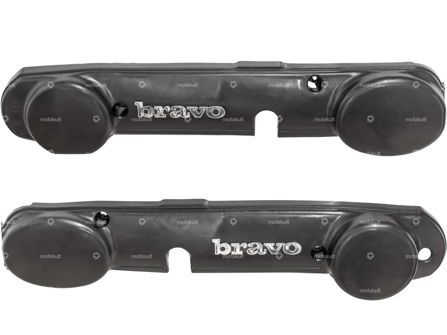 Protections latérales noires avec emblème | Piaggio Bravo Carousel Image 1