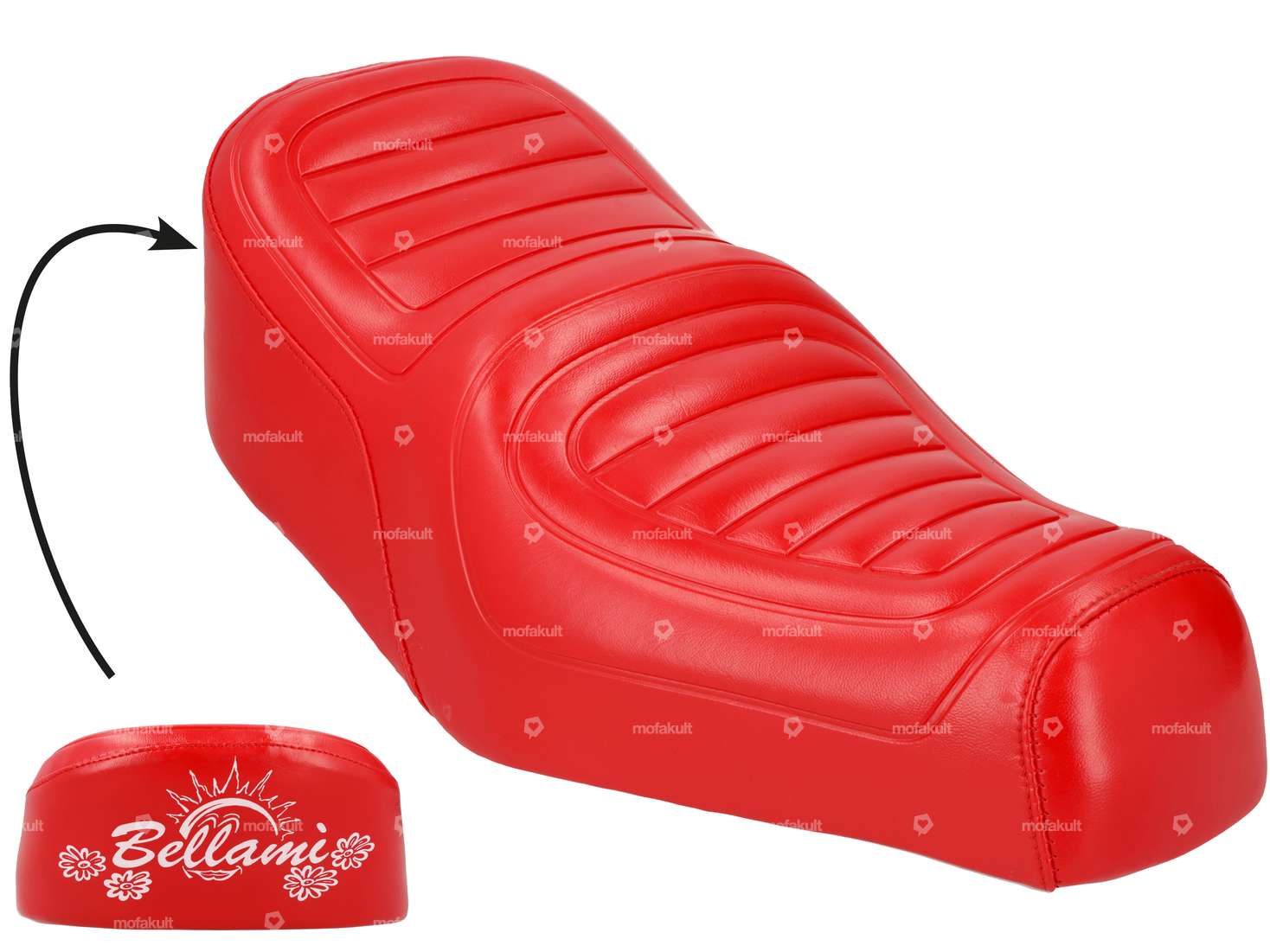 Selle Giuliari "Bellami" rouge NOS Carousel Image 1