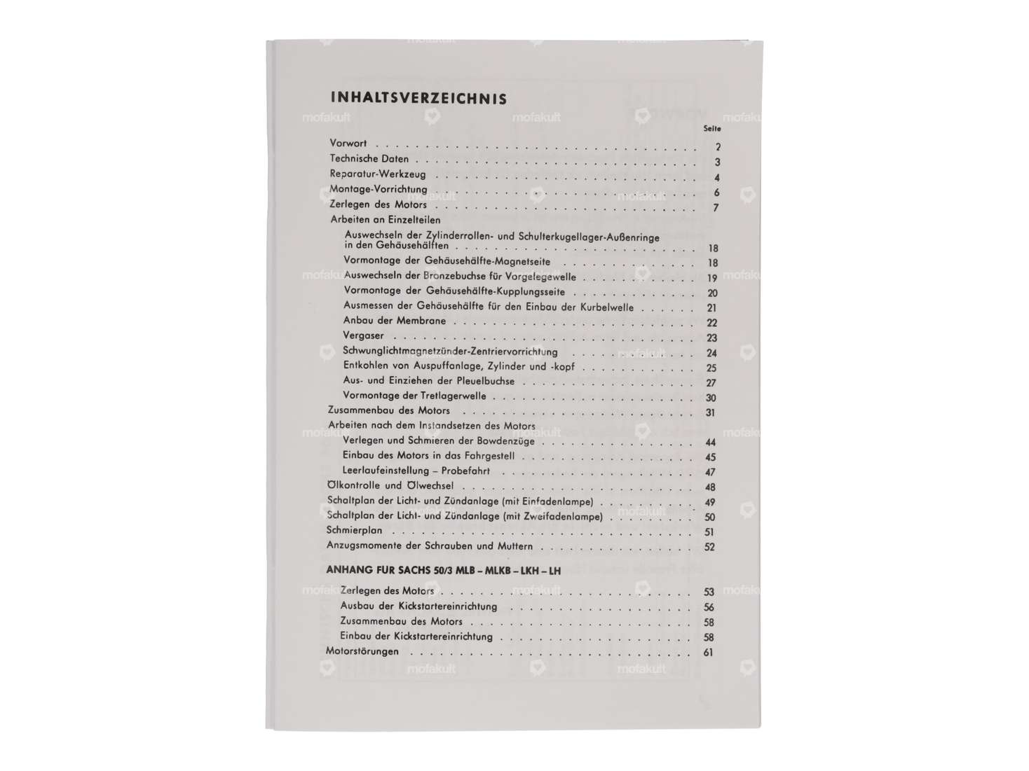 Manuel de réparation | Sachs 50/3 ML, MLK, LKH, LH Carousel Image 2