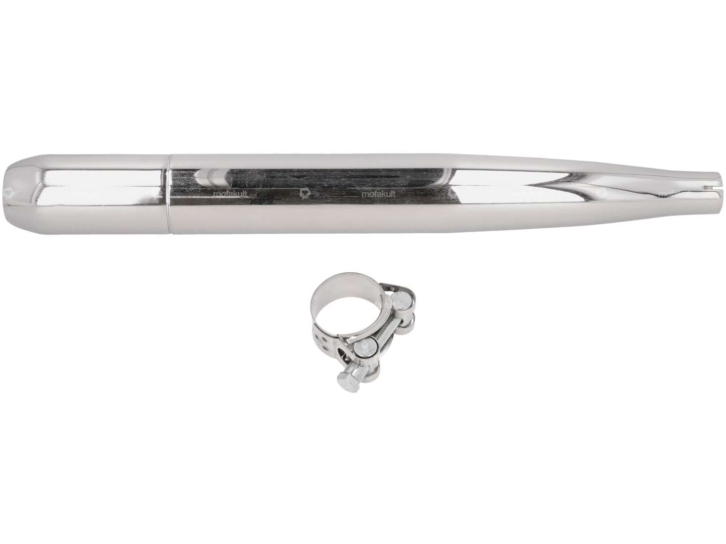 GPO Auspuff Zigarre Ø 28 / 60 mm mit Auspuffklemme | Sachs 50/2, 503 Carousel Image 1