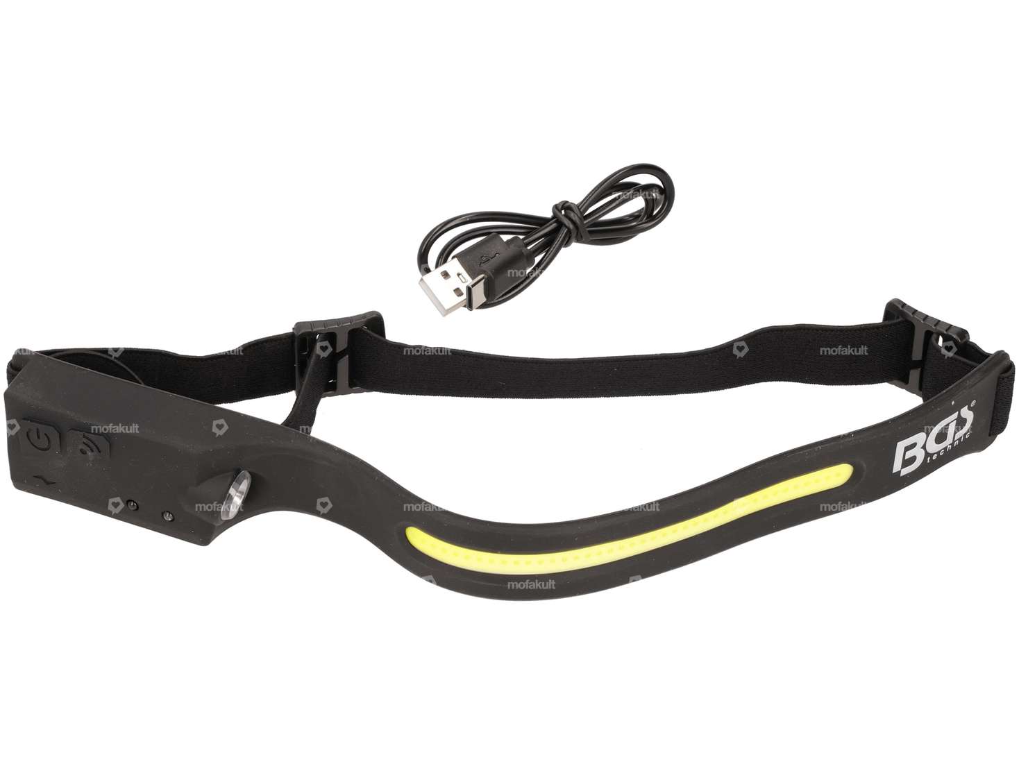 Lampe frontale BGS LED/COB avec capteur de mouvement Carousel Image 1