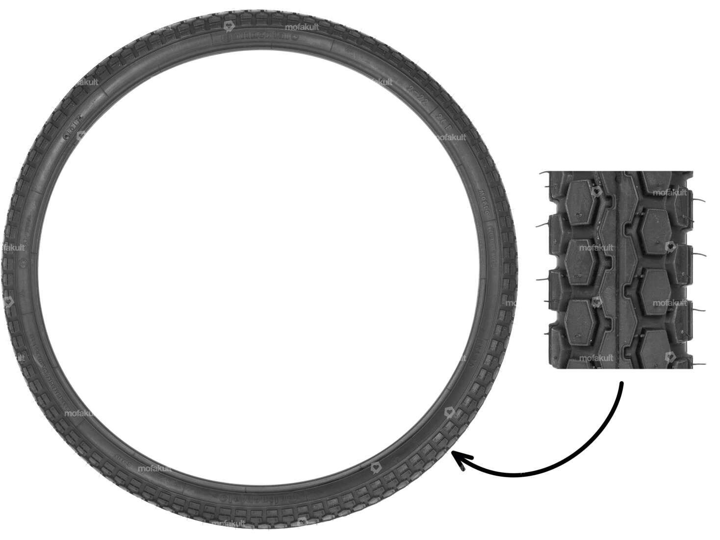 Continental 2.00 x 22" Reifen KKS | NSU Quickly Carousel Image 1