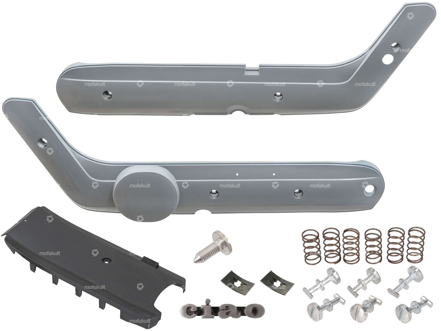 Set de carénage de cadre Mono gris (qualité 1A) | Piaggio Ciao P, SC Carousel Image 1