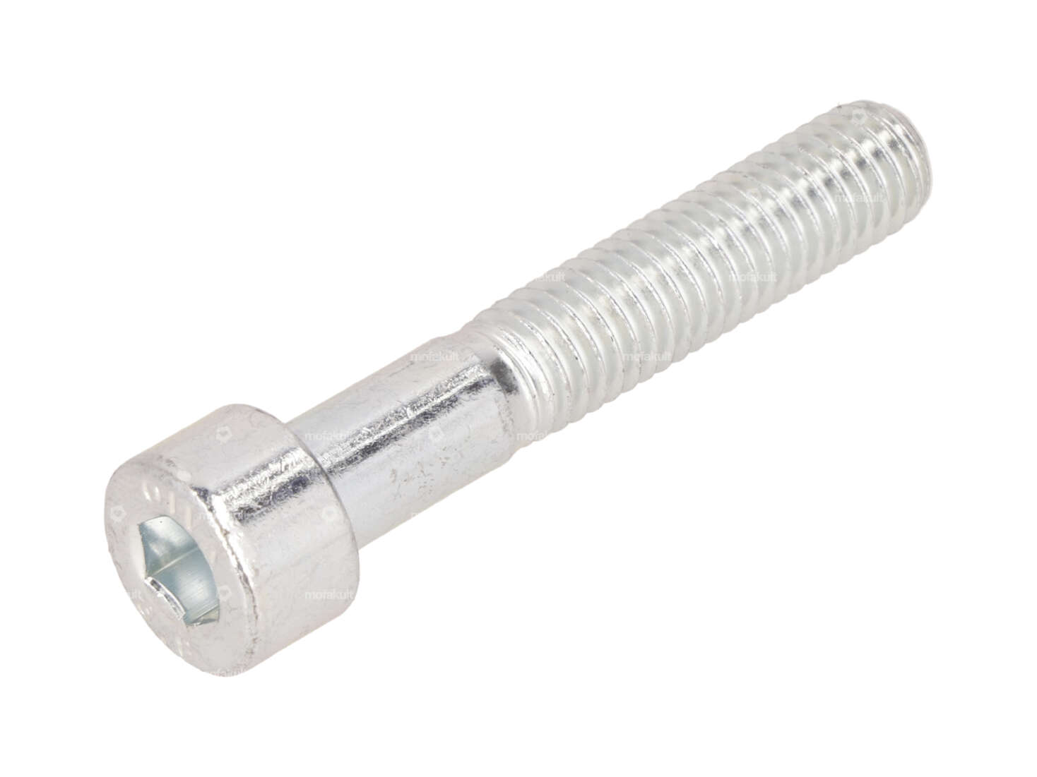 Vis M8x45 tête cylindrique tige six pans creux zingué Carousel Image 1