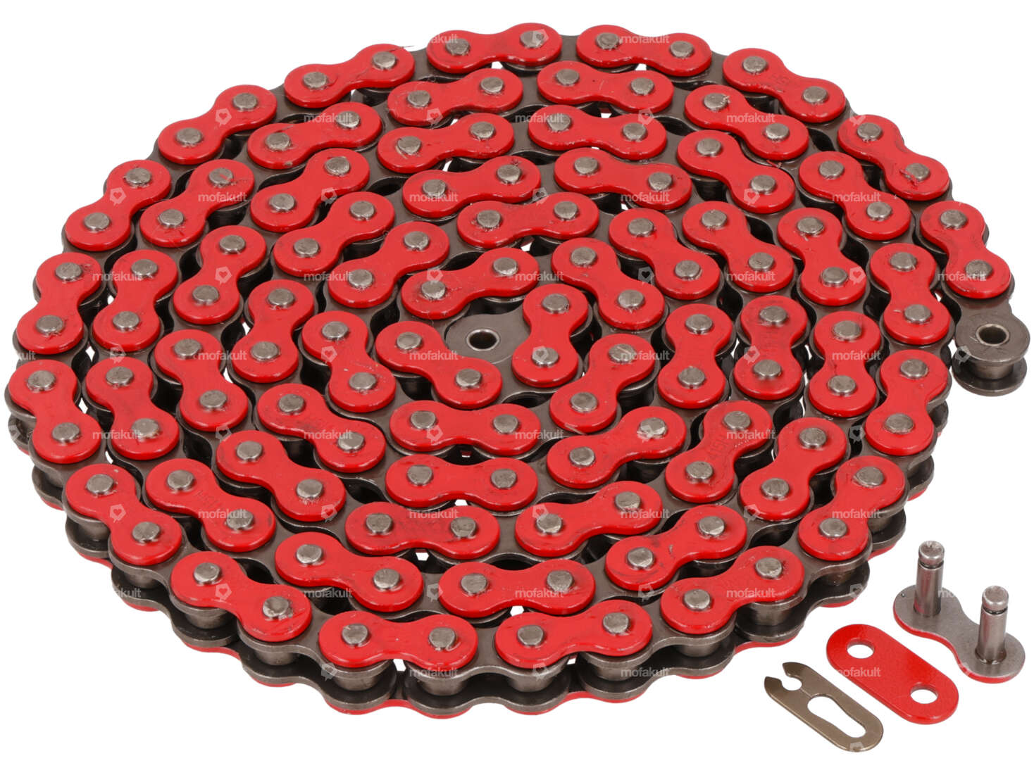 Chaîne d'entraînement KMC rouge 415H (renforcée) 128L Carousel Image 1