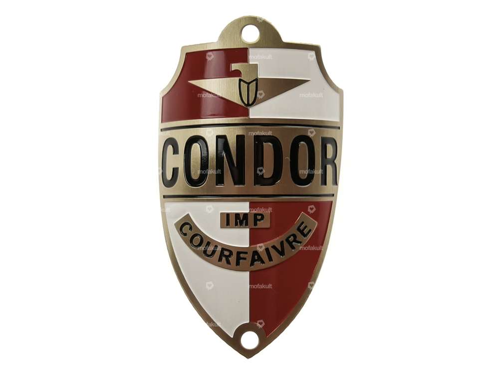 Plaque de marque Condor Tube de direction (courbé) Carousel Image 1